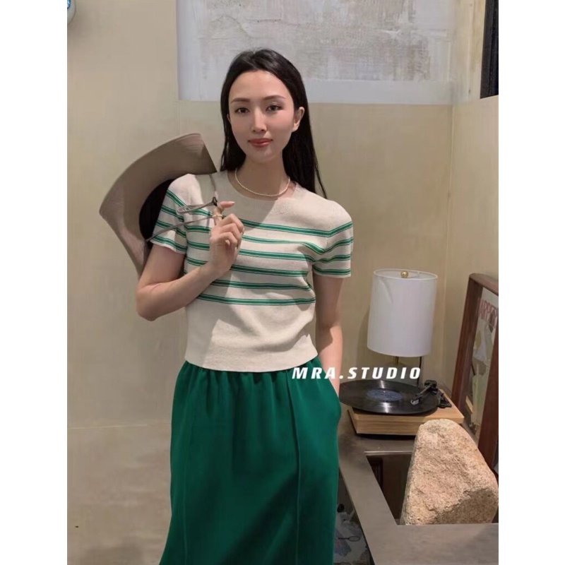 NRVP Áo Trễ Vai NgắN Tay ThờI Trang Cho Nữ