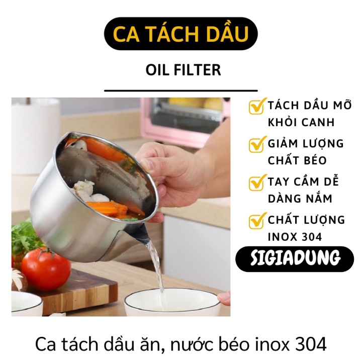 [SGD] Ca Tách Dầu Ăn, Nước Béo - Nồi Gạn Mỡ, Chất Béo 1000ml Có Thể Đun Trên Bếp Từ 10029