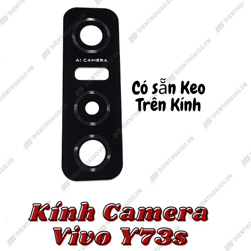 Kính camera vivo y73s có sẵn keo dán