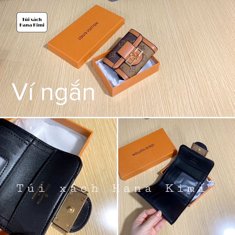 Ví ngắn gấp gọn nữ Full box