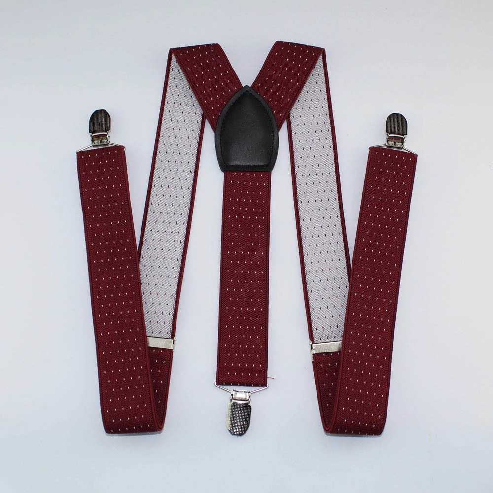 Đai đeo quần cho nam và nữ họa tiết chấm bi thời trang