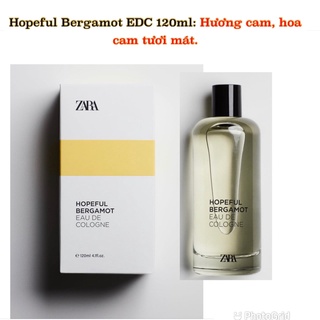 [Hàng trả order, không có dư] Nước Hoa Zara Eau De Cologne 120ml