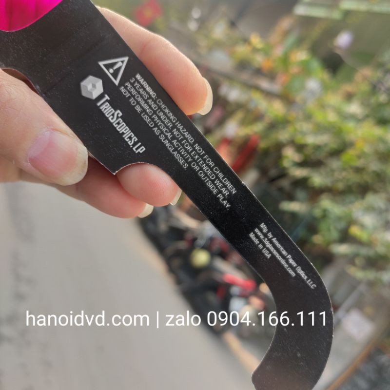 Kính xem phim 3D green-magenta giấy USA