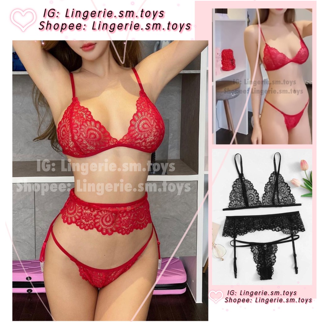 Bralette Ren Viền Sóng Gợi Cảm - Nội Y Cao Cấp Sexy - Ren Mềm Mại - Set Ngủ Quyến Rũ