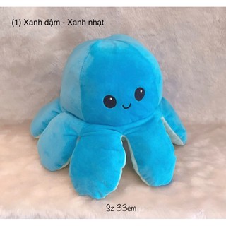 Thú bông bạch tuộc cảm xúc 2 mặt 33cm