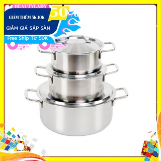 Bộ 3 nồi inox dragon chất lượng cho người nội trợ