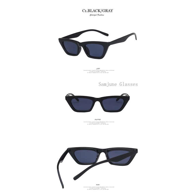 Kính mát gọng nhỏ SAMJUNE phong cách đường phố thời trang Hàn Quốc retro