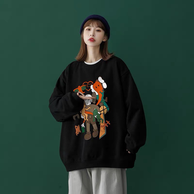 ÁO Sweater NỈ BÔNG chữ CKN | BigBuy360 - bigbuy360.vn