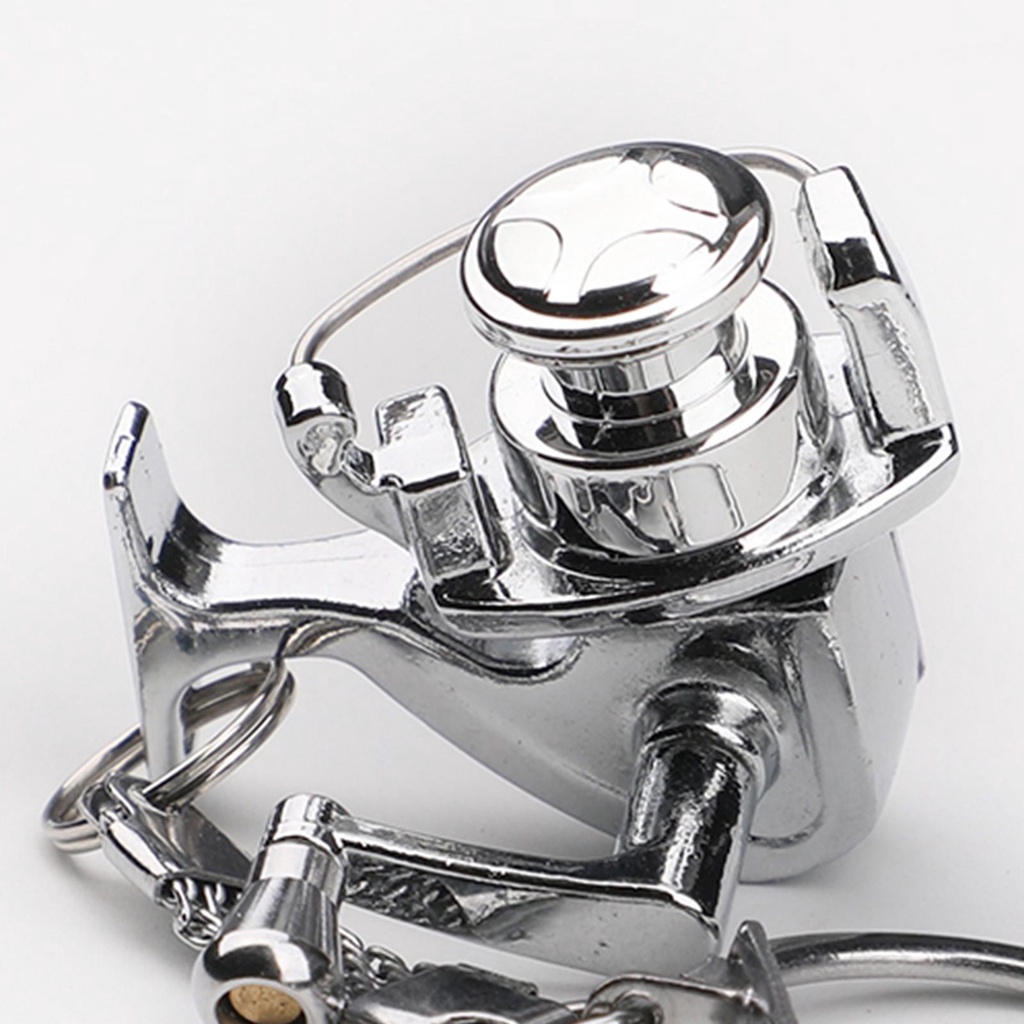 Móc Khóa Hình Guồng Quay Dây Câu Cá Tinh Tế