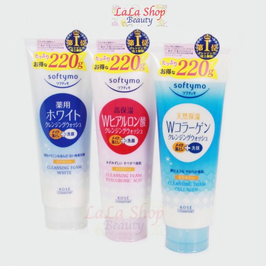 Sữa rửa mặt Trắng Da Kose Softymo Cleasing Foam Nhật Bản 220g