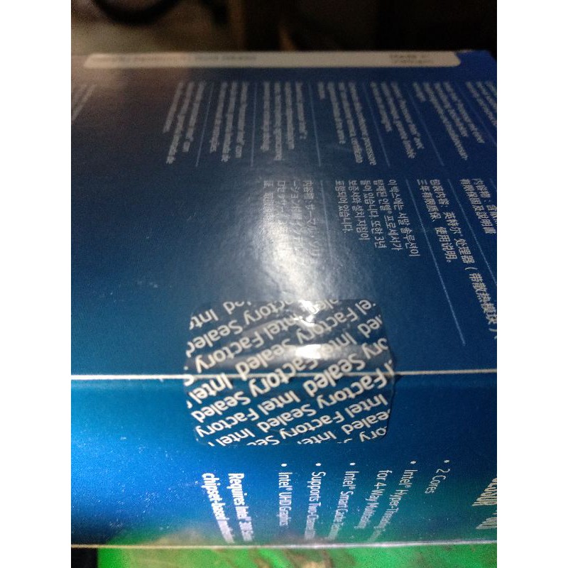 Cpu intel pentium G5400(3.7ghz,2 core 4 threads)chạy h310 mới