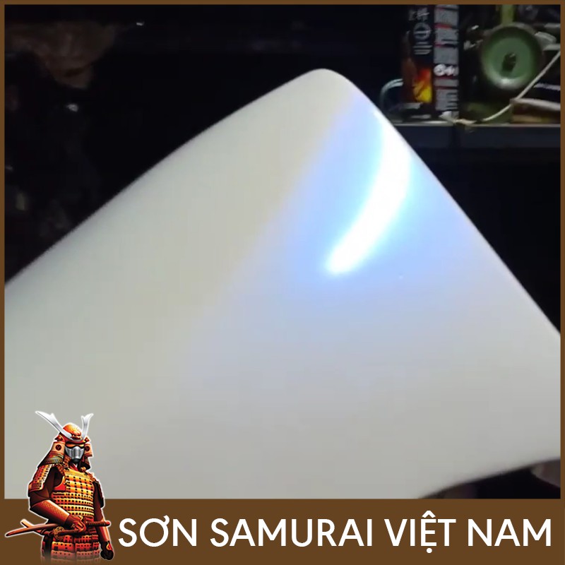 Màu Trắng Sơn Samurai - Combo Sơn Xịt Samurai Màu Trắng Ánh Xanh H231