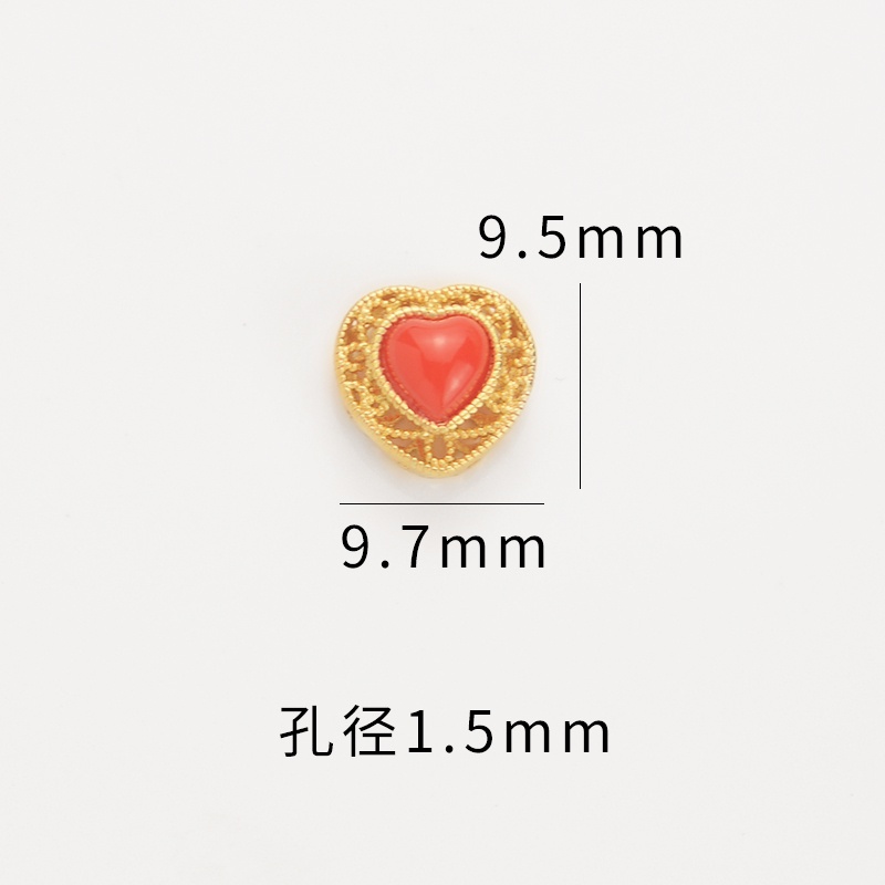 Chuỗi Hạt Vàng Đỏ Phong Cách Nepal Cổ Điển Dùng Làm Trang Sức diy