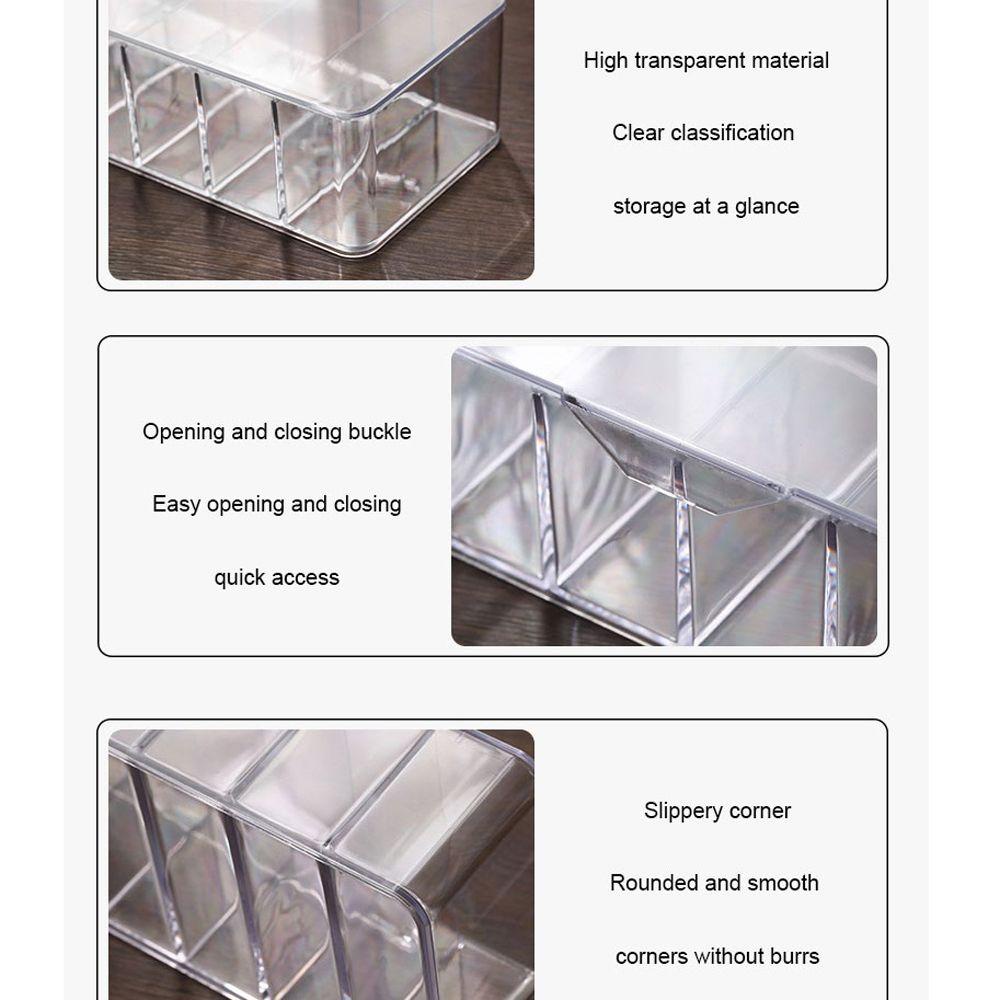 Hộp Nhựa Trong Suốt Đựng Dây Cáp / Chìa Khóa Chống Bụi Tiện Dụng Ốp