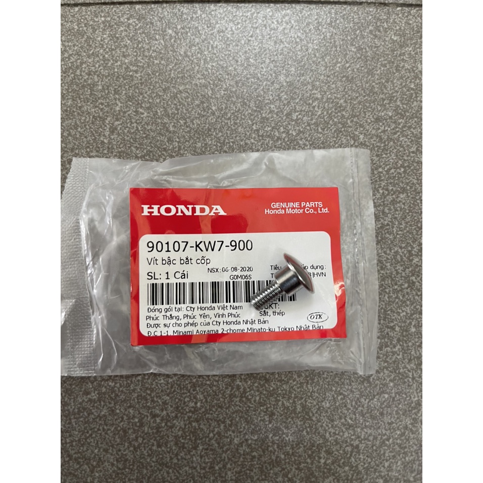 Ốc bắt cốp cánh bửng dưới xe wave nhỏ zx 100 hàng chính hãng 90107KW7900