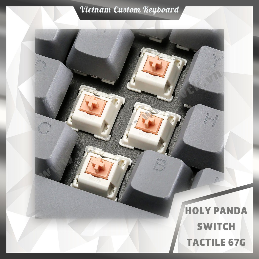 Holy Panda Switch | Tactile 67g | Invyr X Drop | Switch Huyền Thoại Dùng Cho Bàn Phím Cơ | VCK