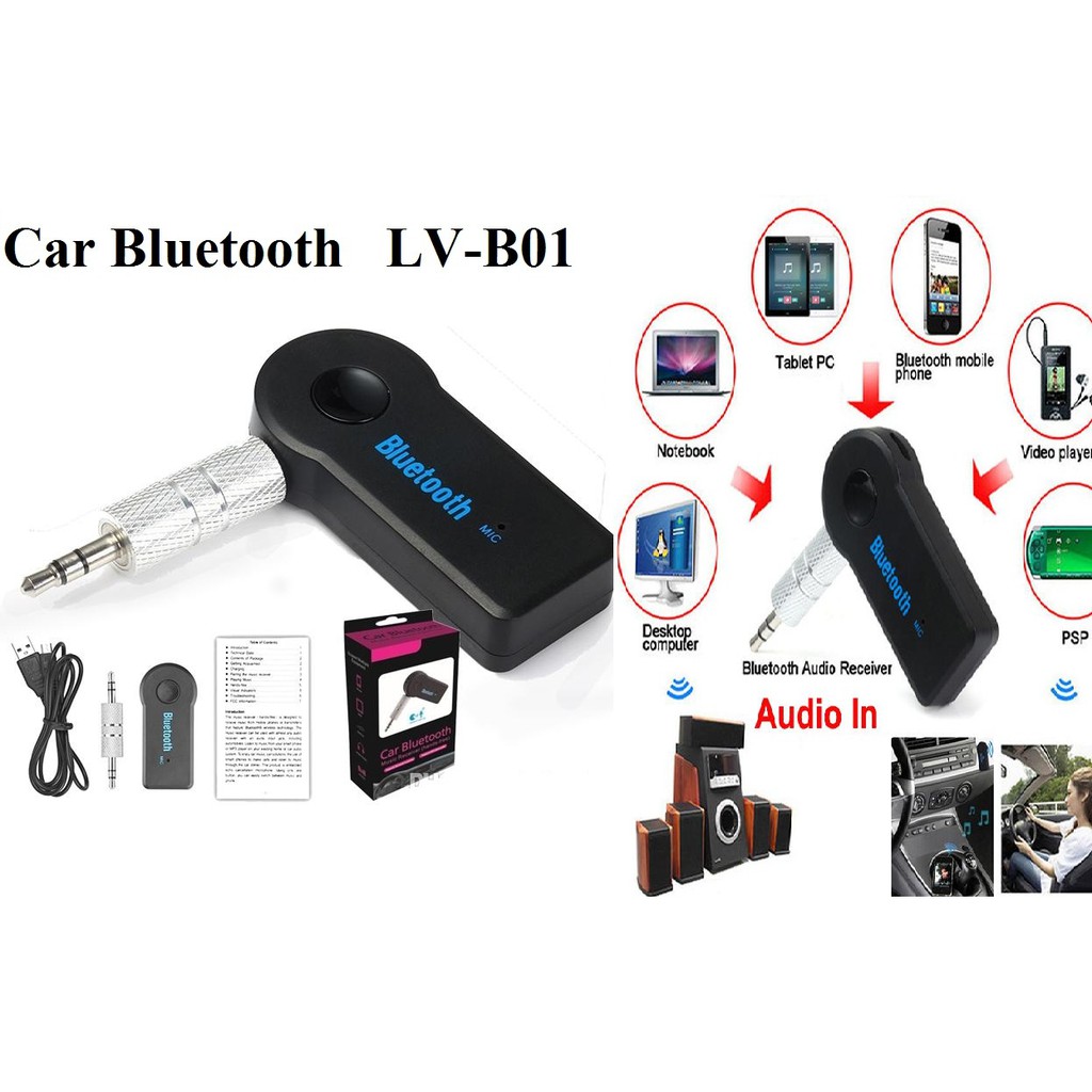Car Bluetooth (Jacks 3.5mm) LV-B01 đưa bluetooth lên xe hơi