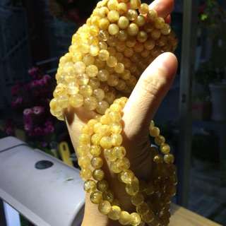 Vòng tay tóc vàng 7mm-DaphongthuyHT