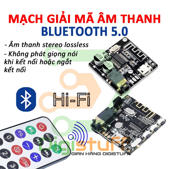 Mạch thu tín hiệu âm thanh Bluetooth 5.0 stereo