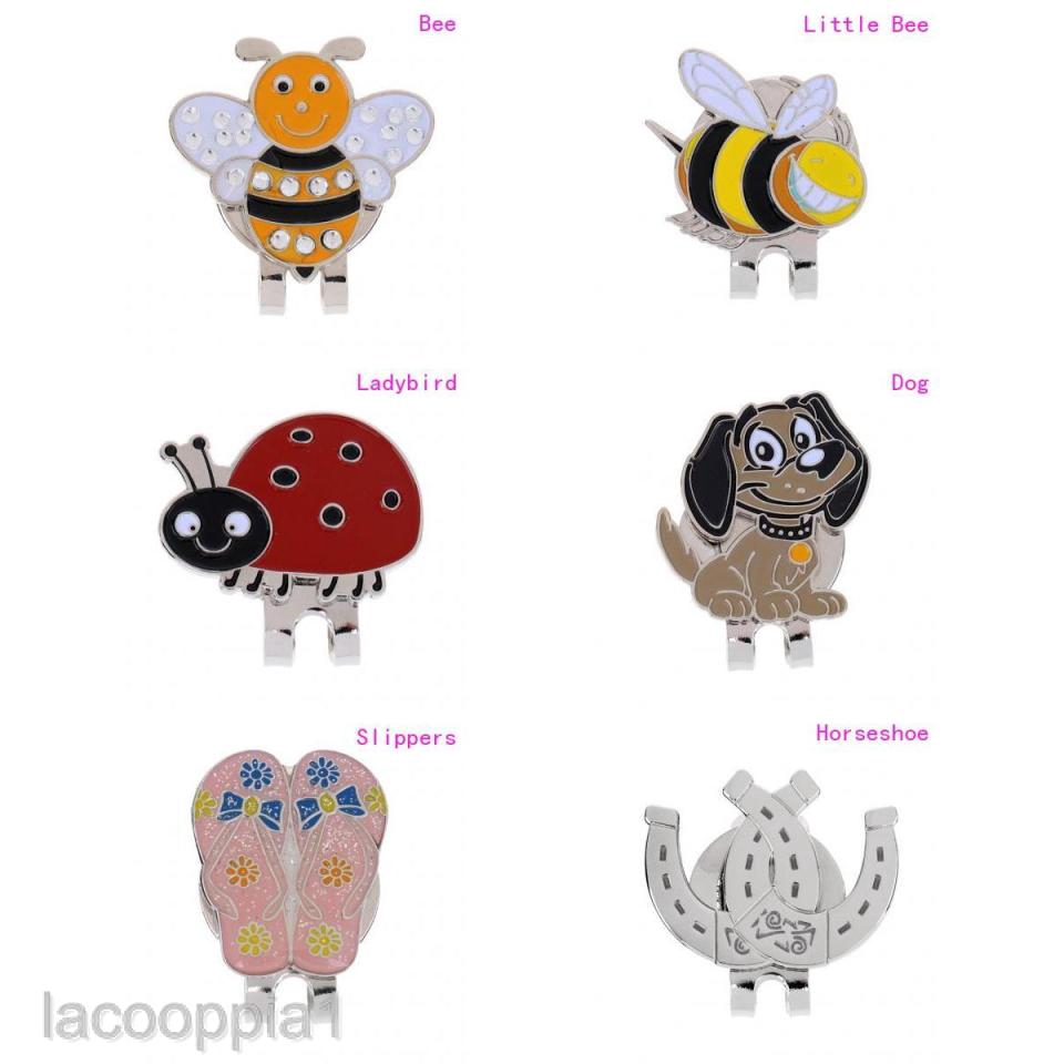 [Lacooppia1] Kẹp Nón Chơi Golf Mini Bằng Hợp Kim Có Nam Châm Đánh Dấu Kiểu Khác Nhau