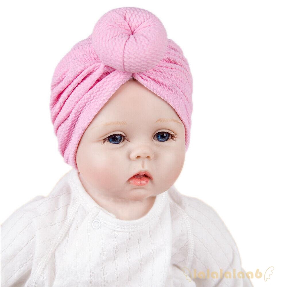 Mũ cotton mềm mại màu trơn xinh xắn cho bé gái