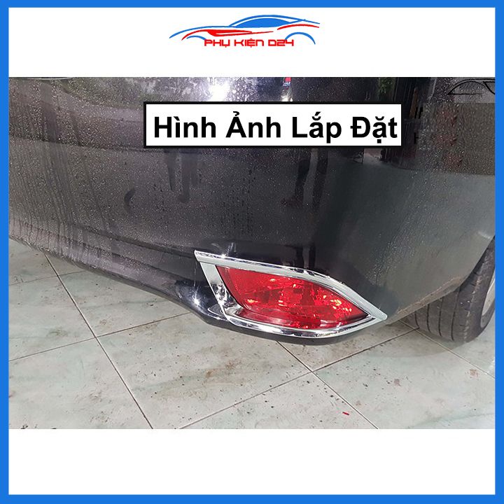 Ốp viền đèn gầm trước sau xe Vios 2014-2015-2016-2017 mạ Crom chống trầy trang trí làm đẹp xe