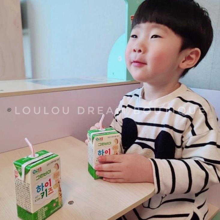 Sữa tươi, sữa nước Hikid Greenbia Kidmore 150ml cho bé từ 1y+ date 2023 - Set lốc 3 hộp