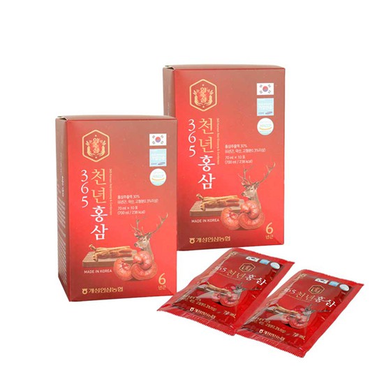 Combo 60 gói nước chiết hồng sâm nhung hươu 365 HANSUSAM