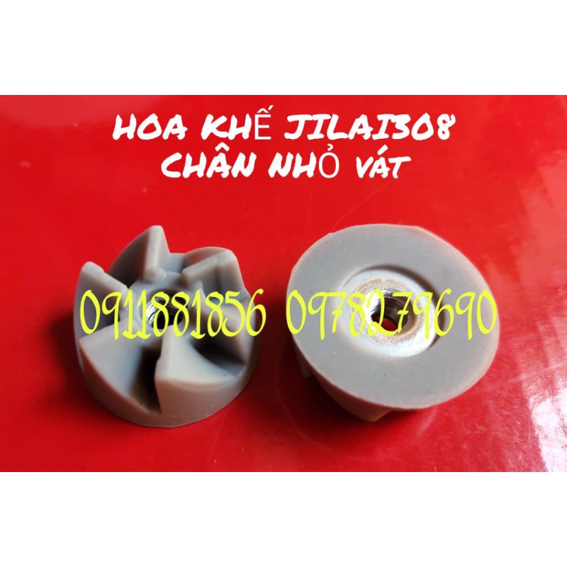 ZOĂNG CAO SU VÀ HOA KHẾ DƯỚI DAO MÁY XAY SINH TỐ JIPLAI JL308