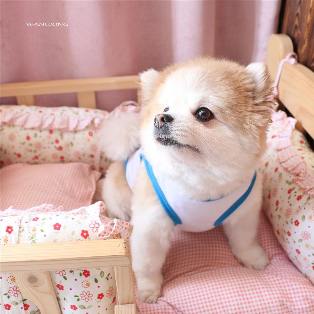 Áo không tay cho chó cưng in hình bikini ngộ nghĩnh