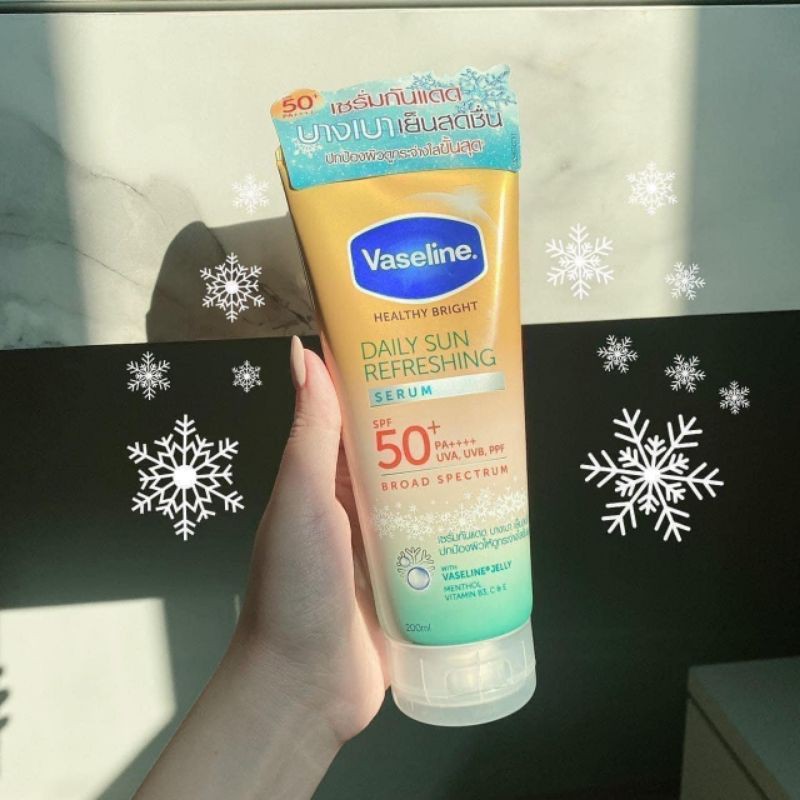 Sữa Dưỡng Thể Chống Nắng Vaseline Healthy Bright Daily Sun Refreshing Serum SPF50 200ml