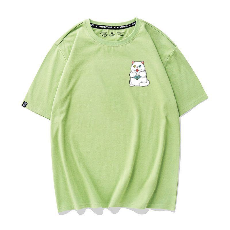 Hàng Xịn, Gía Tốt] Áo Phông Thun Nam Nữ Tay Ngắn Hình Icon Chó Nhiều Màu - Unisex - Cotton - Mã AT033