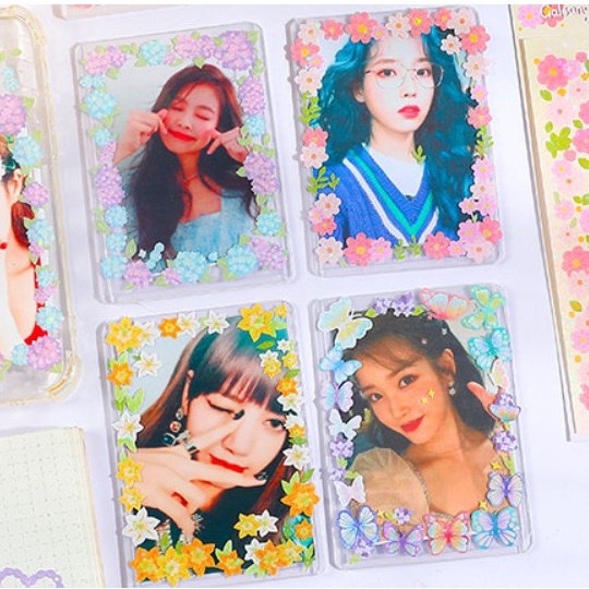 Sticker Forest Garden lấp lánh hình dán trang trí sổ tay toploader | BST147