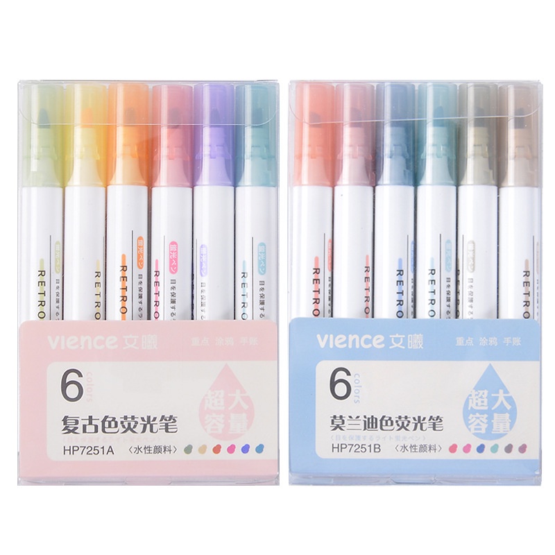 Bút highlight pastel dạ quang ghi nhớ dòng cute đánh dấu nhiều màu - VPP THIÊN ÁI