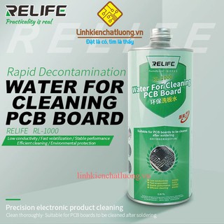RL-1000 dung dịch tẩy rửa mạch PCB chính hãng RELIFE (chai 1 lít)