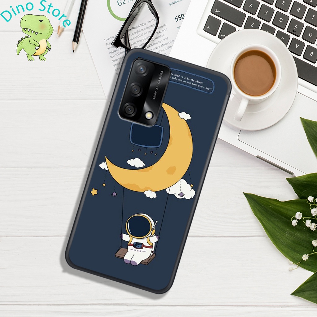 Ốp Lưng OPPO A54 4G - OPPO A54 5G - OPPO A55 4G - OPPO A55 5G  , In hình Astronuats Chibi cực đẹp.