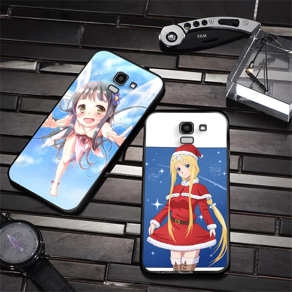 Ốp điện thoại Silicone mềm họa tiết Sword art online cho Samsung J2 Prime J4 2018 J4 Core J4 Plus J4 Prime