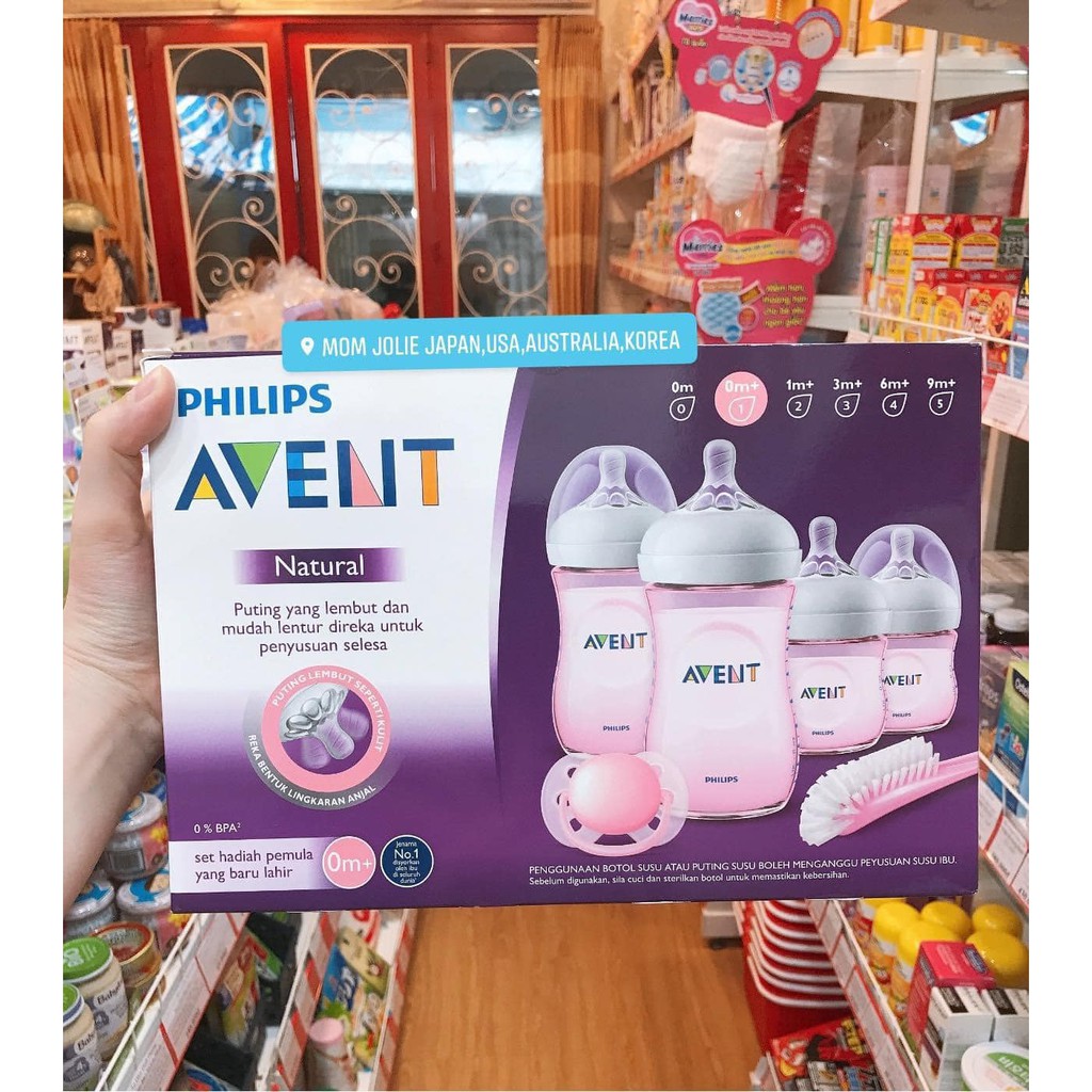 SET 4 Bình Sữa Avent Natural 125ml - 260ml