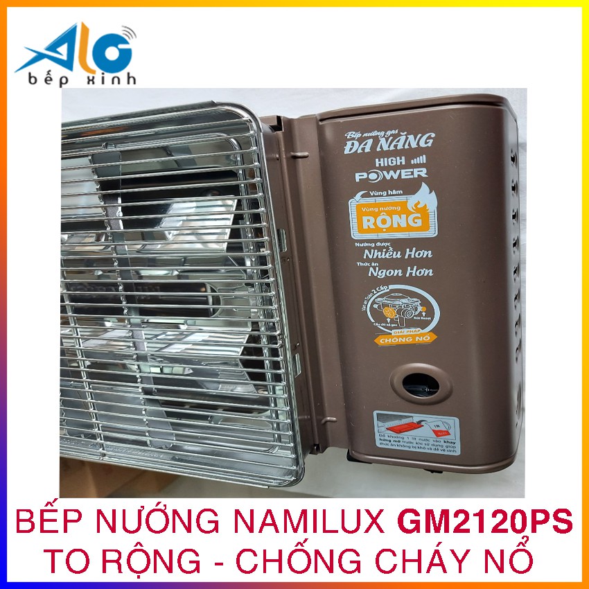 Bếp nướng Namilux GM2120PS - To rộng - tiết kiệm gas - chống cháy nổ - Alo Bếp Xinh