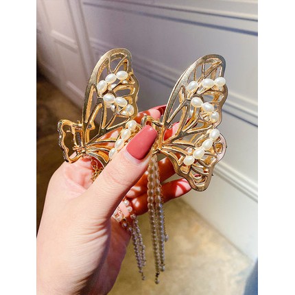 Kẹp tóc phối tua rua phong cách Hàn Quốc 2021 dành cho nữ