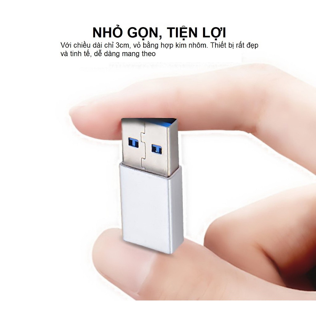 Đầu Chuyển Đổi USB 3.0 Sang USB Type C