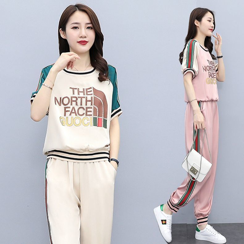 Bộ Đồ Thể Thao In Chữ Thời Trang Mùa Hè Dành Cho Nữ