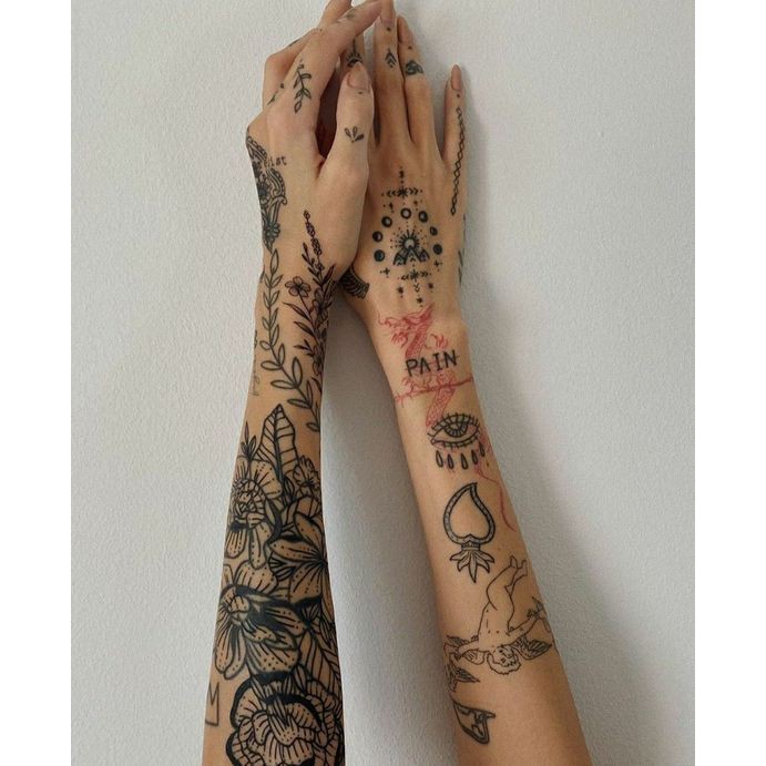 KHUÔN VẼ HENNA DECAL Y13