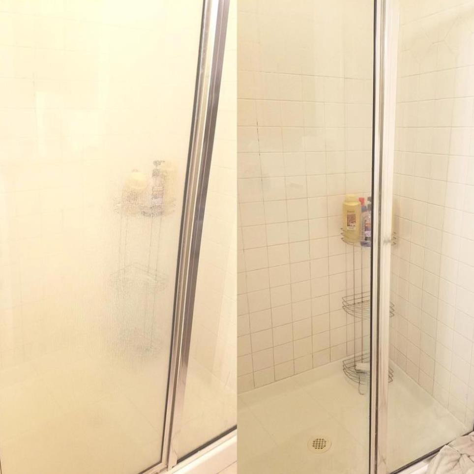 Bột tẩy rửa đa năng | Làm sạch kính nhà tắm BKF - Dùng 1 lần, mãi luôn sử dụng (Tặng kèm mút 3 lớp cao cấp)