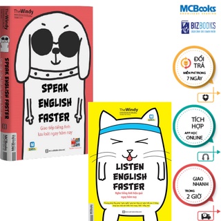 Sách - Combo Listening English Faster - Nghe Tiếng Anh Hiệu Quả + Speaking English Faster - Giao Tiếp Anh Lưu Loát