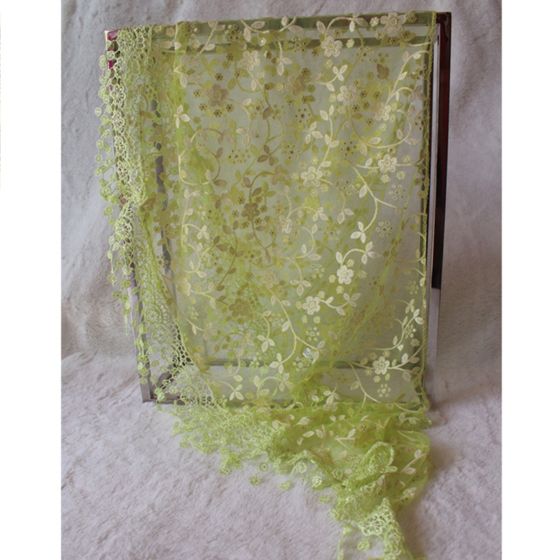 Youyo Khăn Choàng Ren Mỏng Hình Tam Giác In Hoa Cho Nhà Thờ Mantilla