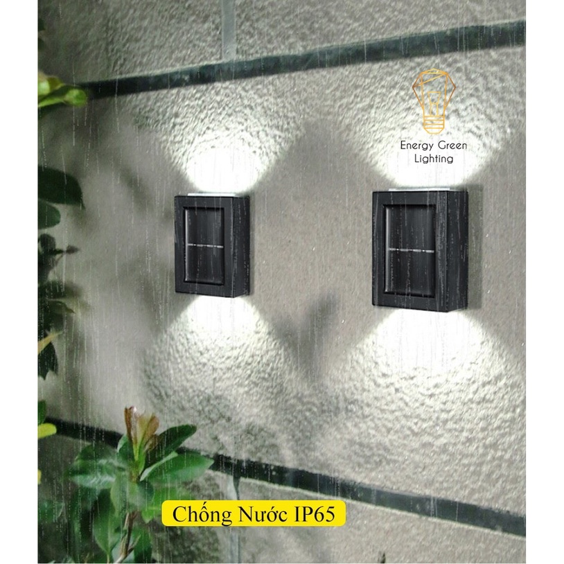 Đèn Tường 2 Đầu Chiếu Sáng Energy Green Lighting MT-33,MT-32 - Sử Dụng Năng Lượng Mặt Trời - Ánh Sáng Trắng,Vàng,Đổi Màu