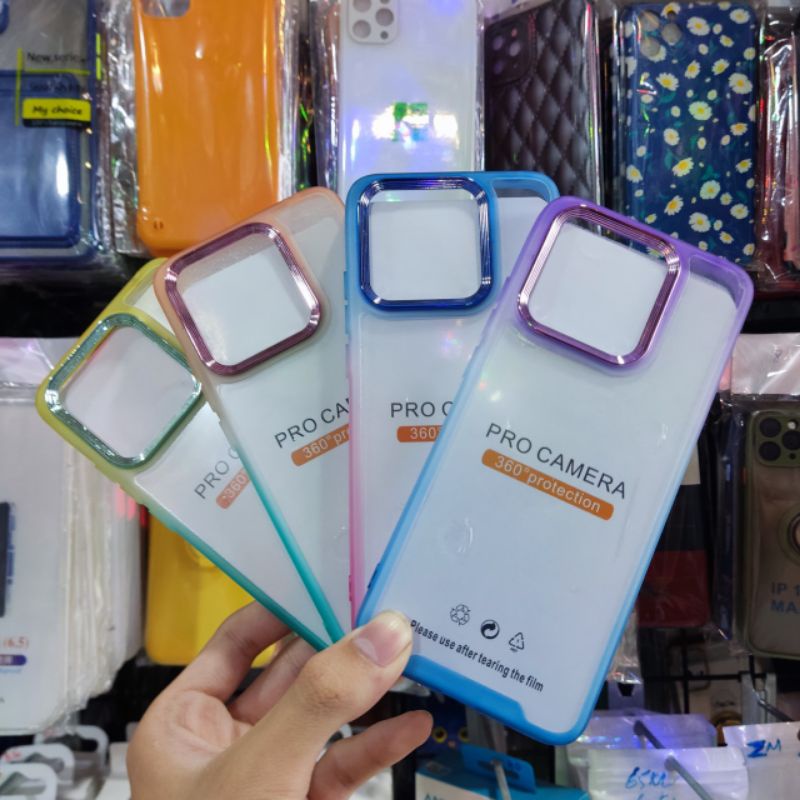 Ốp lưng Xiaomi Redmi 10C dẻo viền màu lưng trong có xi viền camera