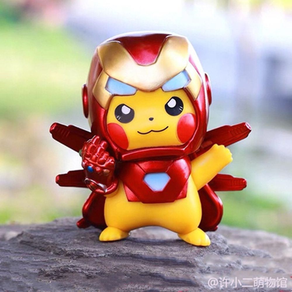 Mô Hình Pikachu Hóa Trang Nhân Vật Người Sắt Trong Phim Avengers