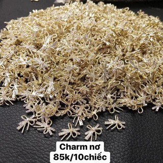 CHARM HÀN QUỐC CAO CẤP - CHARM NƠ TRANG TRÍ MÓNG TAY LẤP LÁNH SANG CHẢNH TIỂU THƯ (LẺ VIÊN)  ( SHOP NAIL XINH )